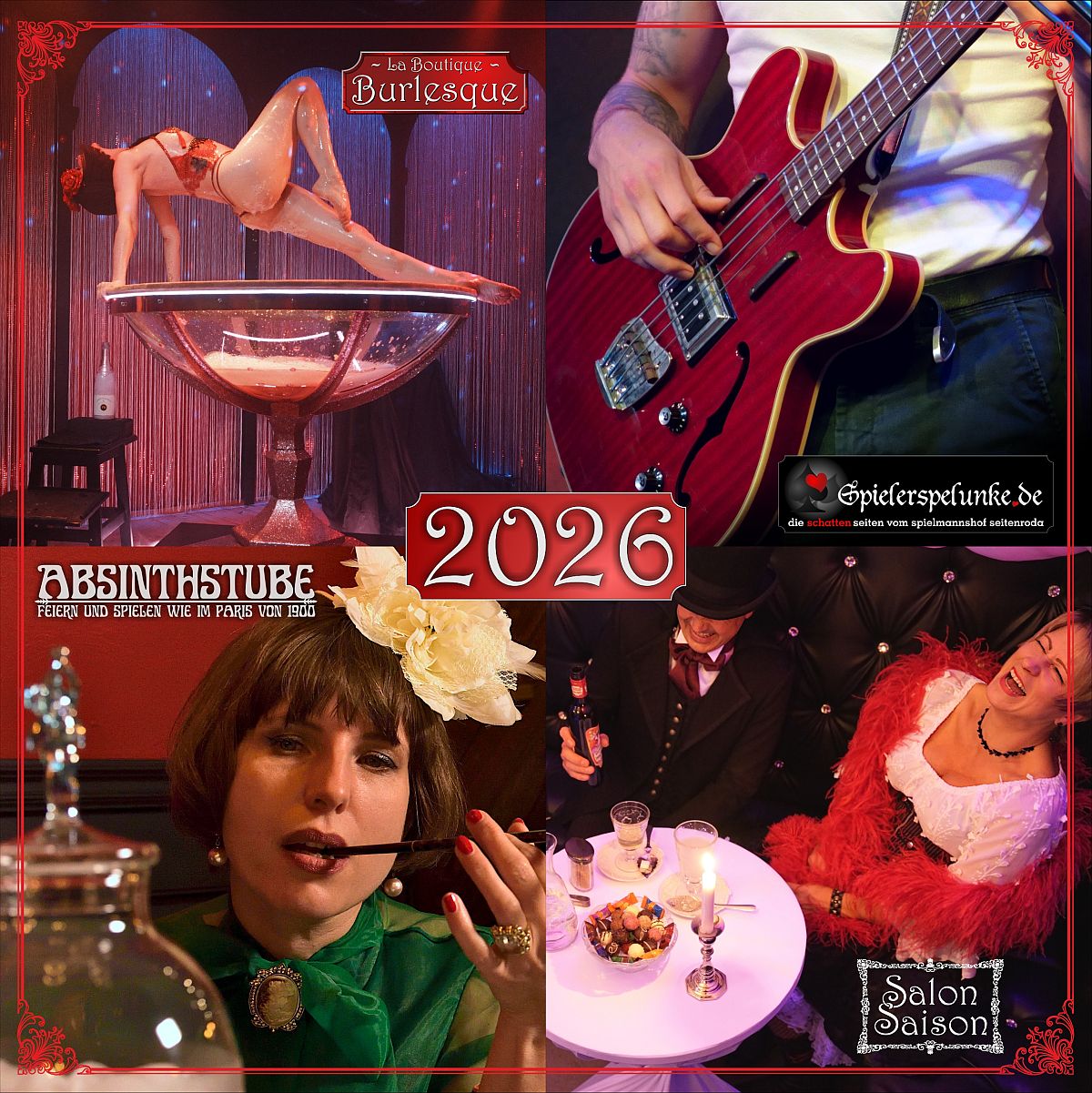 Konzerte Events Musikcafé Absinthabende Burlesqueshow in der Spielerspelunke 20206