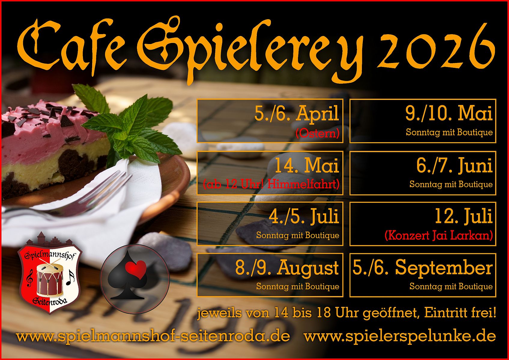 Cafe Spielerey mit Boutique Burlesque am 6. und 7. Juni