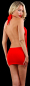 Preview: sexy minikleid schwarz partykleid clubkleidneckholder transparent spielerspelunke
