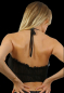Preview: transparente korsettbluse bauchfrei transparent schwarz spielerspelunke