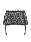 Preview: highwaisted garter suspender belt strapsguertel schwarze spitze perlenschmuck lingerie dessous spielerspelunke