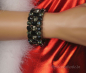 Preview: Spielerspelunke strassarmband 4reihig stretch schwarz