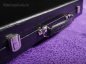 Preview: backgammon spielekoffer kunstleder schwarz velour grau schwarz weiß