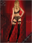 Preview: sexy halterlose strümpfe schwarz dessous straps