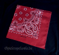 Preview: spielerspelunke bandana burgund weiss paisley