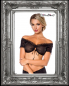 Preview: sexy bauchfrei schulterfrei bluse schwarz transparent spielerspelunke