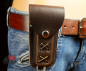 Preview: gürtel messer tasche western leder