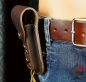 Preview: gürtel messer tasche western leder