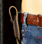Preview: gürtel messer tasche western leder adler punzierung