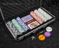 Preview: pokerset aluminiumkoffer pokerchips pokerkarten casino würfel spielerspelunke