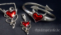 Preview: Gothic Armband Zinn Devils Heart