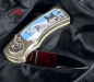 Preview: western biker camping klappmesser wolf 3d bild