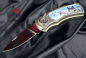 Preview: western biker camping klappmesser wolf 3d bild