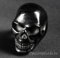 Preview: Edelstahlring schwarz Totenkopf Skull