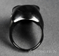 Preview: Edelstahlring schwarz Totenkopf Skull
