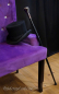 Preview: gehstock gothic burlesque steampunk freimaurer schwarz silber