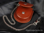 Preview: Taschenuhr Freimaurer mit Kette Deckel und Kunstlederetui