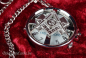 Preview: Taschenuhr Freimaurer mit Kette Deckel und Kunstlederetui