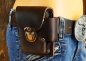 Preview: biker leder guerteltasche zigaretten feuerzeug