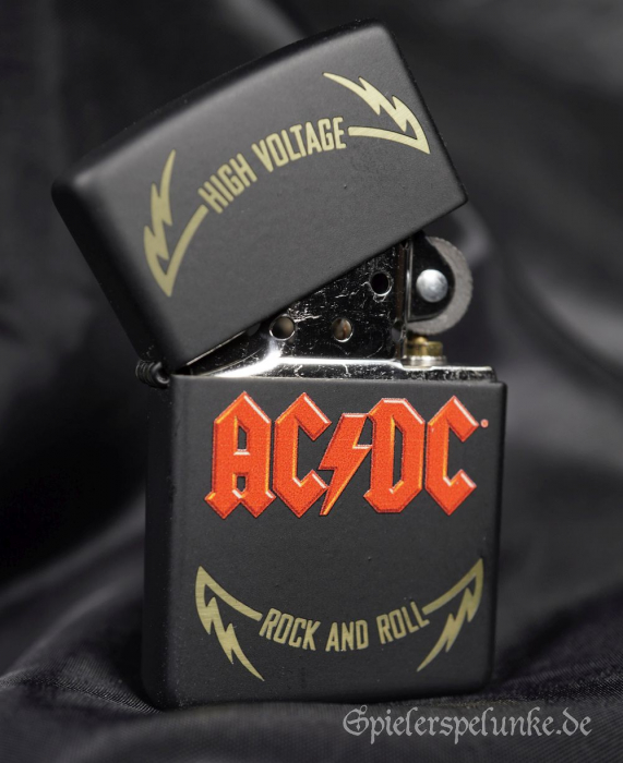 zippo sturmfeuerzeug ac/dc high voltage rock and roll merchandise