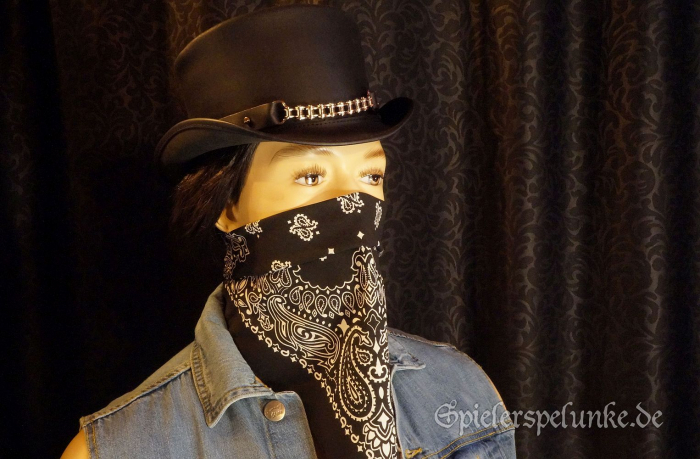 spielerspelunke bandana schwarz paisley