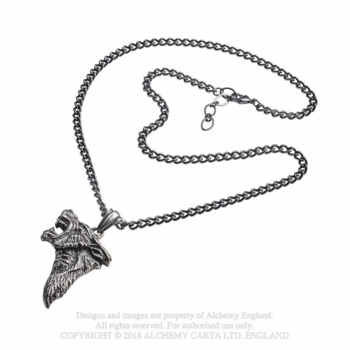 Spielerspelunke Halskette Dark Wolf schwarz Wikinger