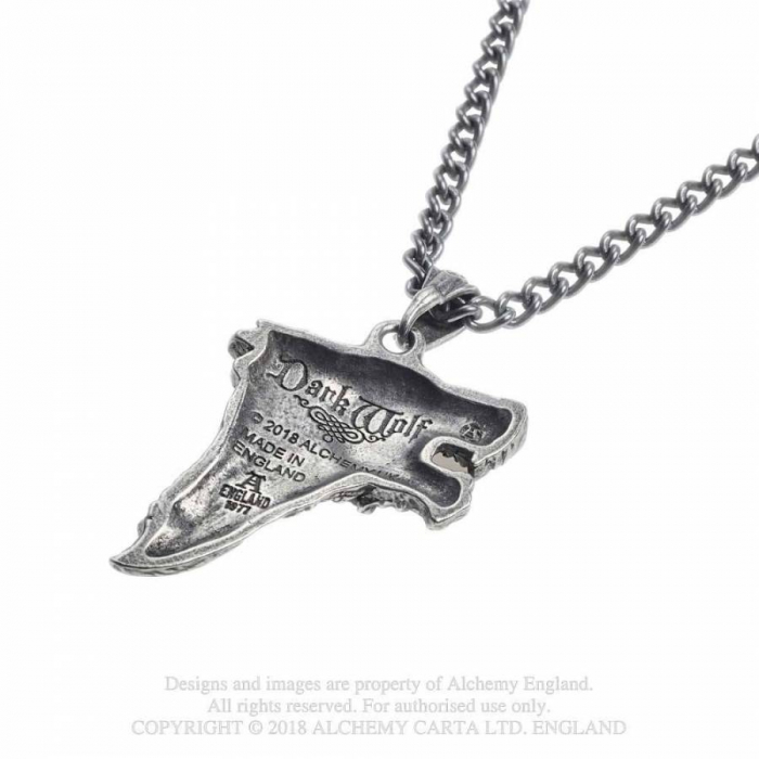 Spielerspelunke Halskette Dark Wolf schwarz Wikinger