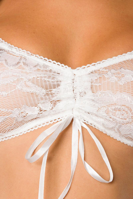 sexy bauchfrei bluse kurzarm weiss transparent spitze spielerspelunke