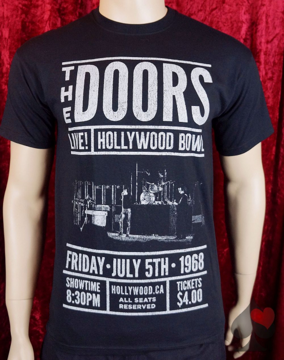 the doors live at hollywood bowl merchandise shirt