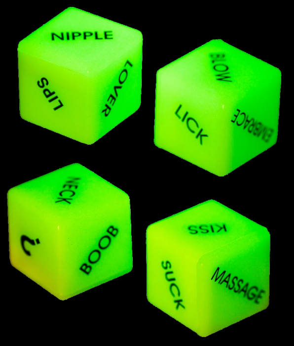 liebeswuerfel glow in the dark spielerspelunke
