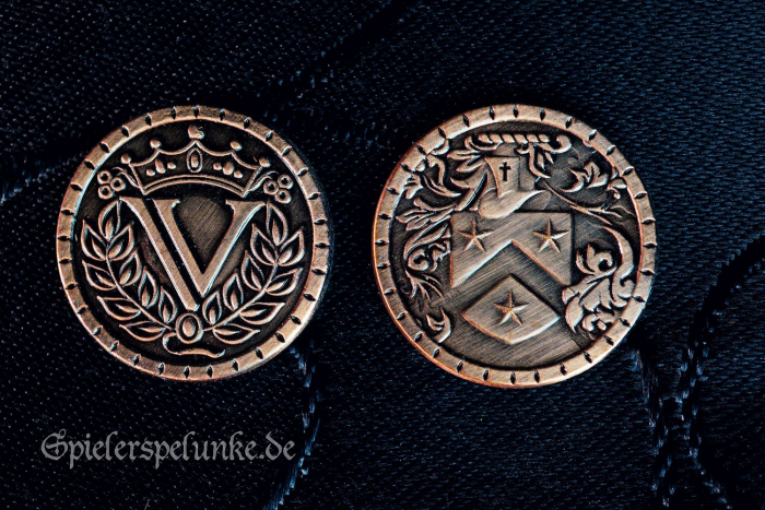 LARP Metall Spielmünze kupferfarben 25mm