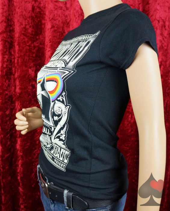 pink floyd the dark side of the moon tour 1972 damen band merchandise shirt