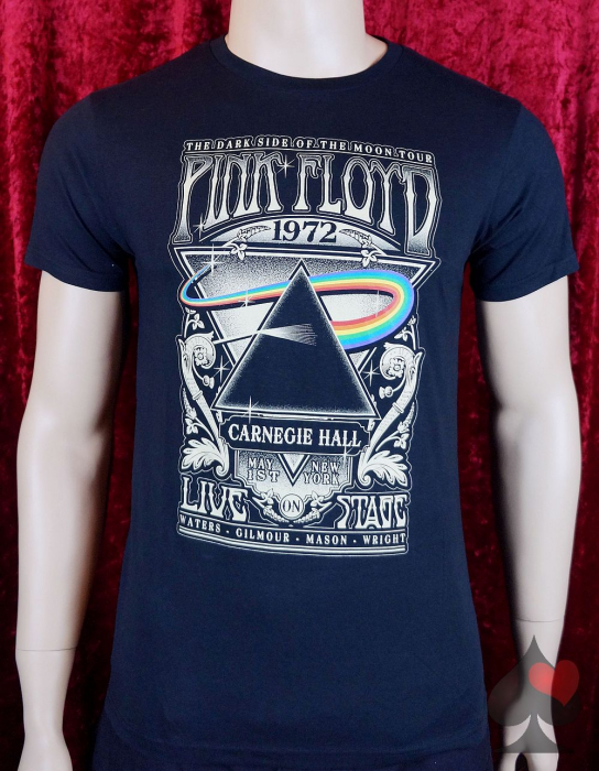 pink floyd the dark side of the moon tour 1972 band merchandise shirt
