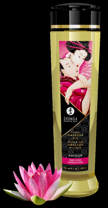 Erotik Massageöl Sensation mit Sweet-Lotus Duft 240ml