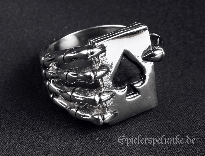 Edelstahlring Ace of Spades