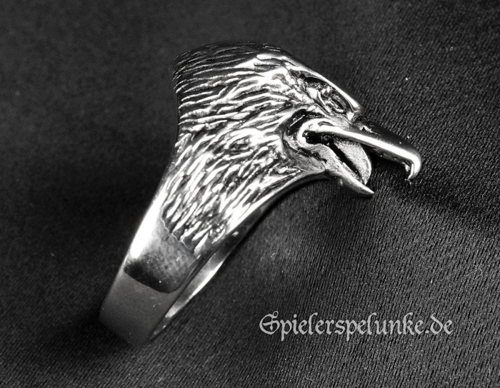 Edelstahlring Adlerkopf Eagle
