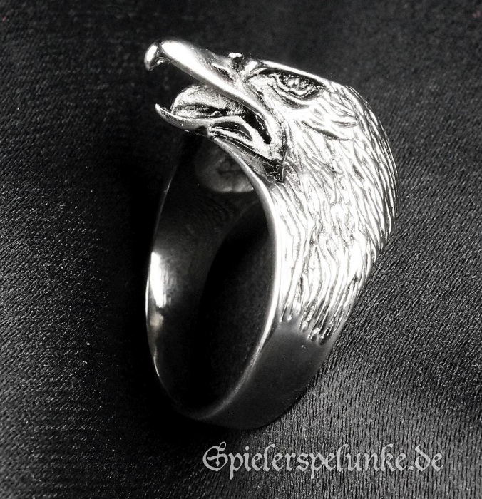 Edelstahlring Adlerkopf Eagle