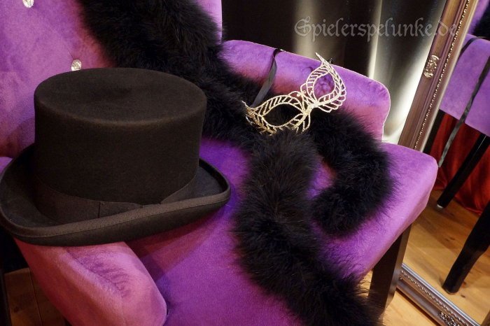 federboa marabu schwarz burlesque karneval