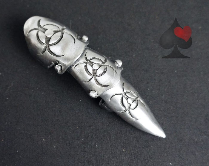 Spielerspelunke Gelenkfingerring Gothic Biker Rocker