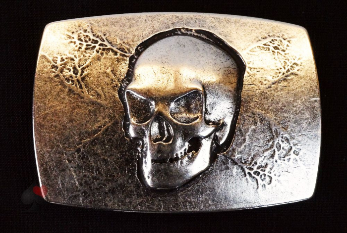 Gürtelschnalle Totenschädel Skull Vintage