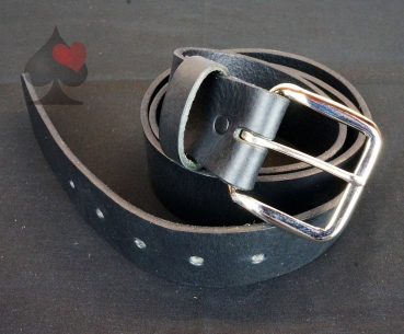 Wechselgürtel schwarz  antik Leder