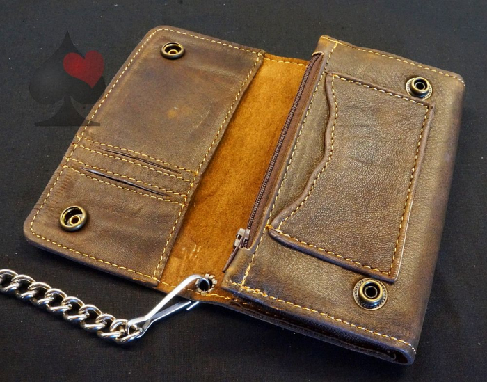 spielerspelunke biker geldbörse brieftasche wallet route 66