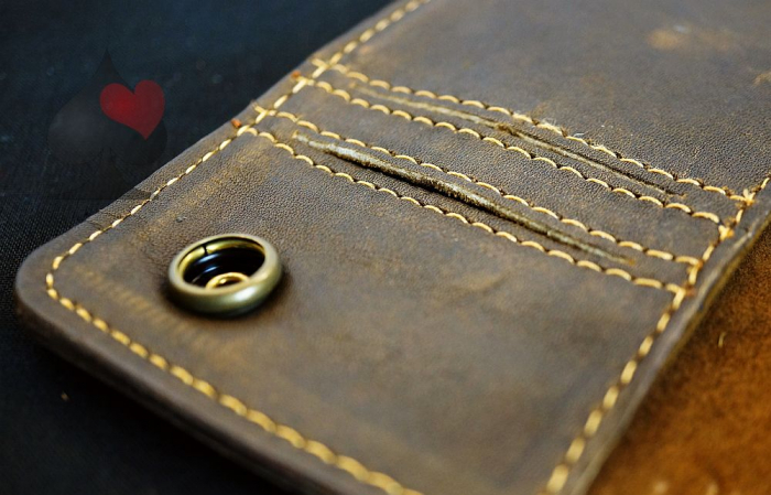 spielerspelunke biker geldbörse brieftasche wallet route 66