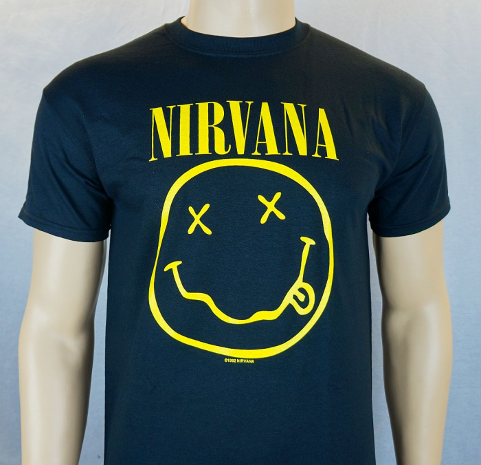 nirvana smiley logo t-shirt