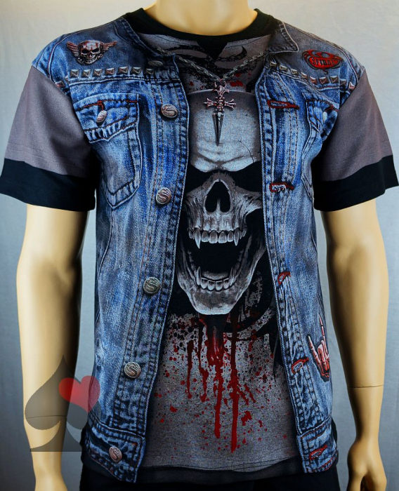 biker rocker shirt thrash metal