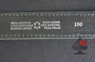 Wechselgürtel schwarz  Leder