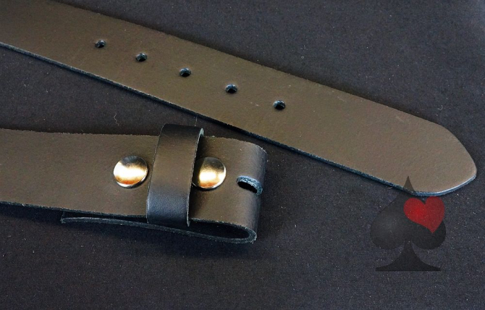 Wechselgürtel schwarz Leder