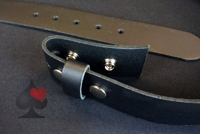 Wechselgürtel schwarz Leder