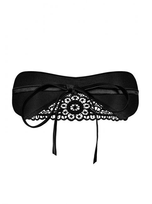 sexy accessoires erotische augenbinde satin schwarz spielerspelunke