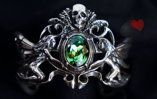 Zinn Armband La Fleur de Baudelaire